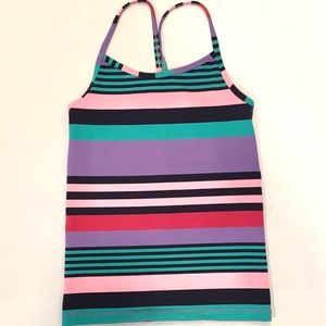 Ivivva Multil-Colored Striped Tumblin Tank
